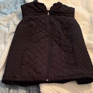 Black Zip Vest - 2X